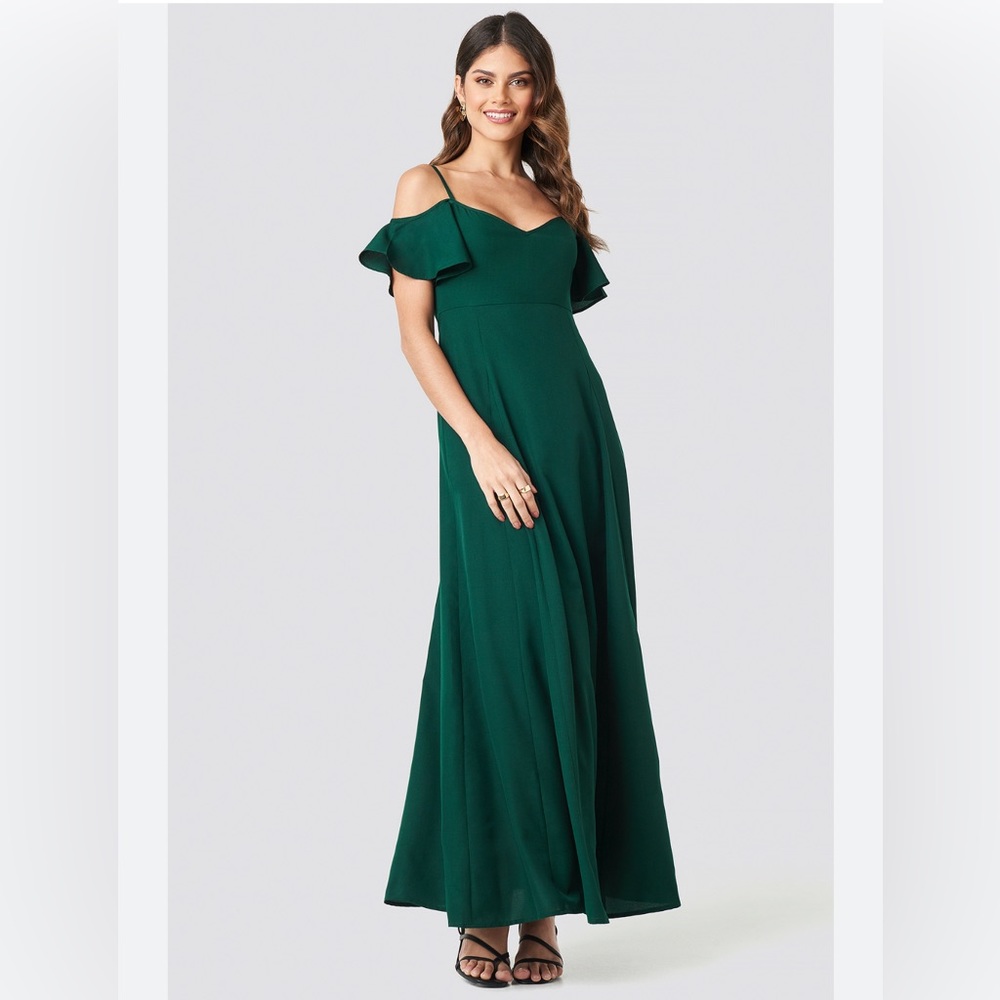 Forest green bridesmaid dresses
